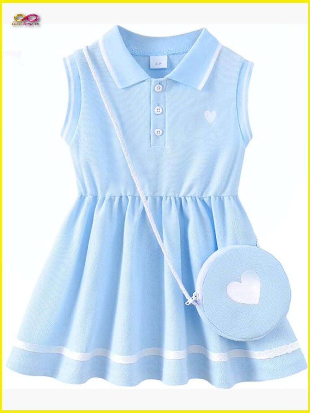 Toddler Girl Sporty Dress Summer Sleeveless Ruffle Sundress Casual Playwear